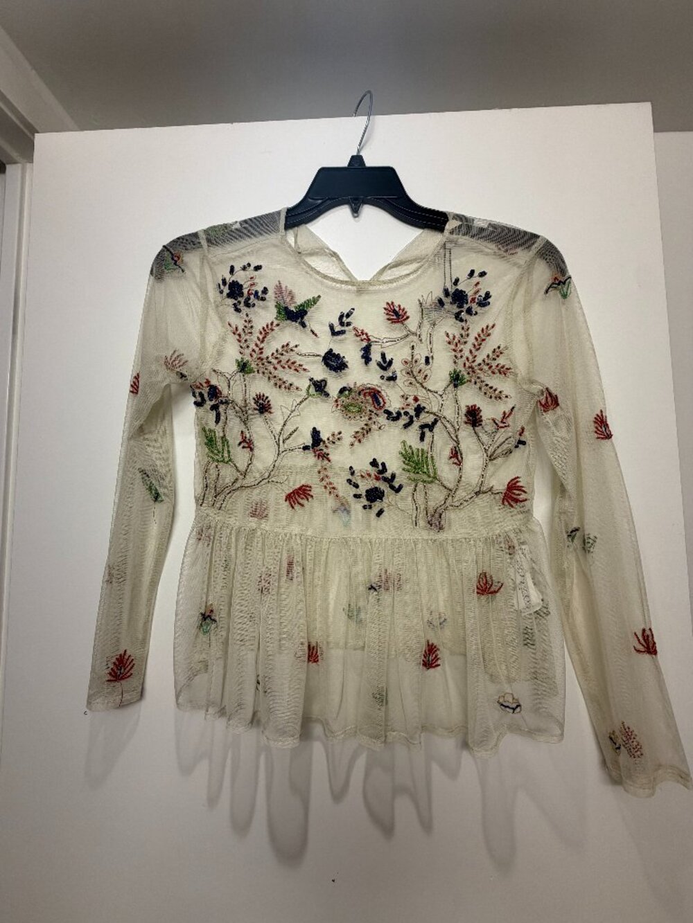 Sheer Beaded Top